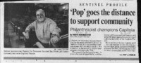 Pop' goes the distance to support community