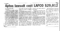 Aptos lawsuit cost LAFCO $29,012