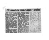 Chamber manager quits