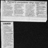 St. Patrick's completes long road back