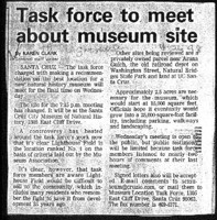 Task force to meet about museum site