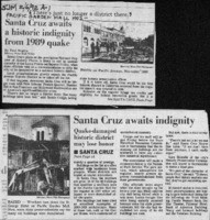 Santa Cruz awaits a historic indignity from 1989 earthquake