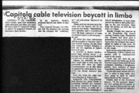 Capitola cable television boycott in limbo