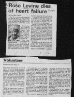 Rose Levine dies of heart failure