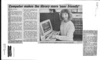 Computer makes the library more 'user friendly