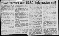 Court throws out UCSC defamation suit