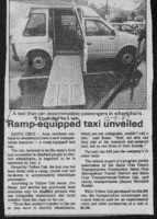 Ramp-equipped taxi unveiled