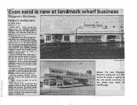 Even sand is new at landmark wharf business