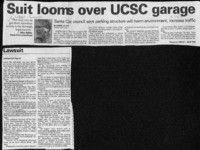 Suit looms over UCSC garage