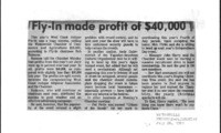 Fly-In made profit of $40,000