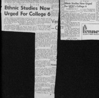 Ethnic Studies Now Urged for College 6