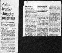 Public drunks clogging hospitals