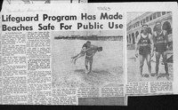 Lifeguard program has made beaches safe for public use