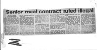 Senior meal contract ruled illegal
