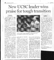 New UCSC leader wins praise for tough transition