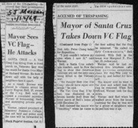 Mayor Sees VC Flag - He Attacks