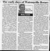 The early days of Watsonville Rotary