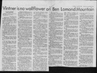 Vintner is no wallflower on Ben Lomond Mountain