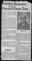 Former Assessor Harold Kane dies
