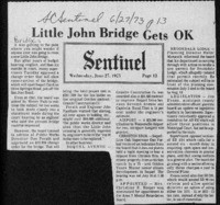 Little John Bridge Gets OK