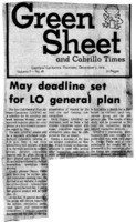 May deadline set for LO general plan