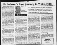 Hy Jackson's long journey to Watsonville