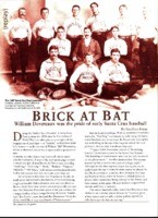 Brick at Bat: William Devereaux was the pride of early Santa Cruz baseball