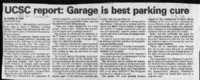 UCSC report: Garage is best parking cure