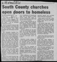 South County churches open doors to homeless