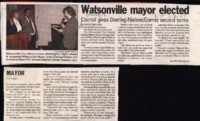 Watsonville mayor elected