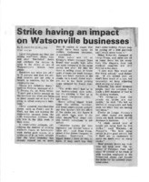 Strike having an impact on Watsonville businesses