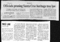 Officials pruning Santa Cruz heritage tree law