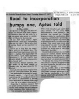 Road to incorporation bumpy one, Aptos told