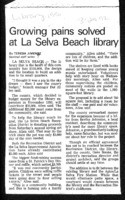 Growing pains solved at La Selva Beach library