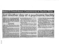 Just another day at a psychiatric facility