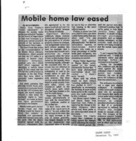 Mobile home law eased