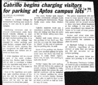 Cabrillo begins charging visitors for parking at Aptos campus lots