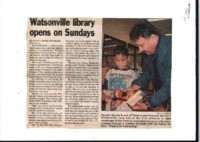 Watsonville library opens on Sundays