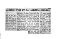 Cabrillo wins OK for satellite campus