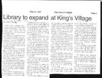 Library to expand at King's Village