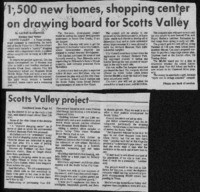 1,500 new homes, shopping center on drawing board for Scotts Valley