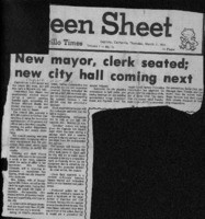 New mayor, clerk seated; new city hall coming next