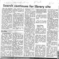 Search continues for lilbrary site
