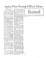 Aptos Fire Group Offers Ideas