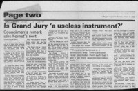 Is Grand Jury 'a useless instrument?