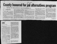 County honored for jail alternatives program