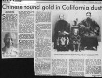 Chinese found gold in California dust