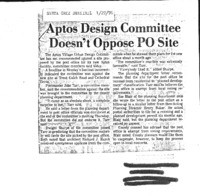 Aptos Design Committee Doesn't Oppose PO Site