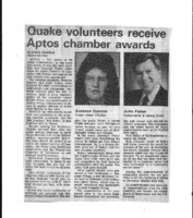 Quake volunteers receive Aptos chamber awards
