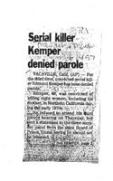 Serial killer Kemper denied parole